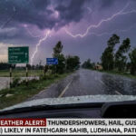 Punjab Weather Alert: Thunderstorms and Hailstorm Likely in Several Districts