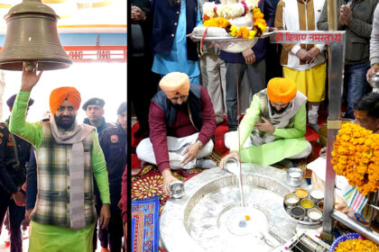 Hon’ble Chief Minister of Haryana, Shri Naib Singh Saini, paid a spiritual visit to the ancient Mukteshwar Mahadev Temple near Samrala in Punjab