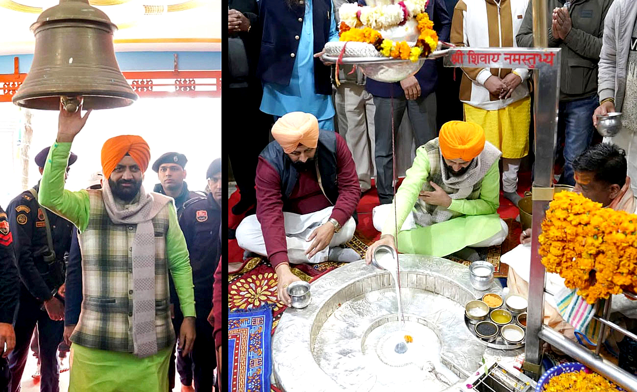 Hon’ble Chief Minister of Haryana, Shri Naib Singh Saini, paid a spiritual visit to the ancient Mukteshwar Mahadev Temple near Samrala in Punjab