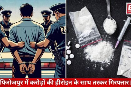 6.38 Kg Heroin Seized in Ferozepur, Smuggler Arrested