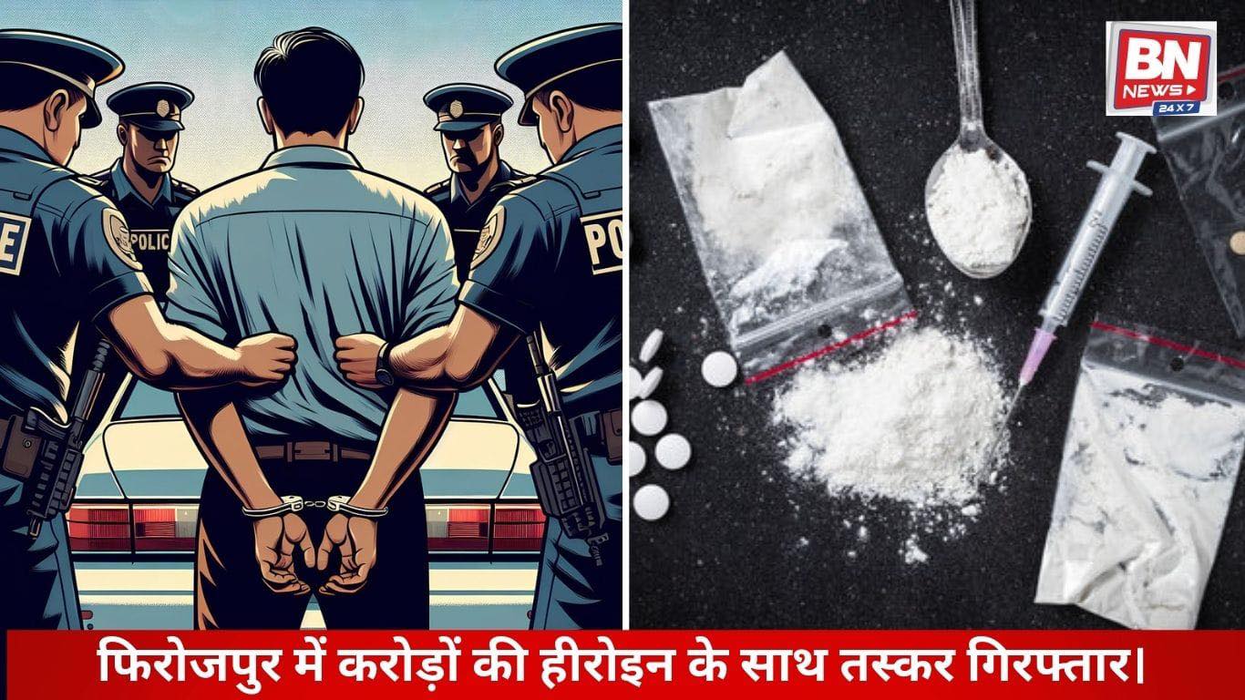 6.38 Kg Heroin Seized in Ferozepur, Smuggler Arrested