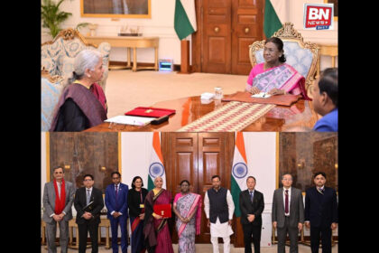 Finance Minister Nirmala Sitharaman Reaches Rashtrapati Bhavan Ahead of Budget