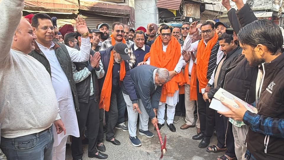 MLA Madan Lal Bagga Inaugurates Road Construction Works in Ward No. 89, Ludhiana